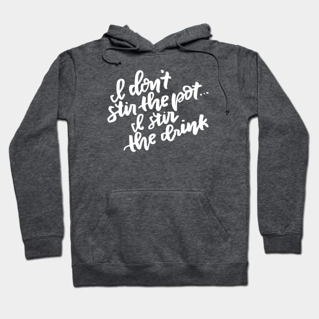 Stir the pot (white) Hoodie by Cat Bone Design